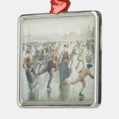 Skaten, veröffentlicht von L. Prang und Co. Ornament Aus Metall (Links)