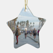 Skaten zu Venedig-Strand Keramik Ornament (Links)