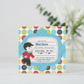 Skaten zum Geburtstag (Junge) Einladung (Stehend Vorderseite)