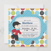 Skaten zum Geburtstag (Junge) Einladung (Vorderseite)