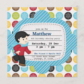 Skaten zum Geburtstag (Junge) Einladung