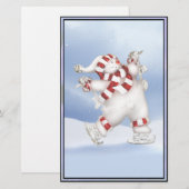 SkatenSnowman stationär Briefpapier (Vorne/Hinten)