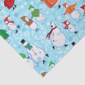Skatensnowmen-Feiertag Seidenpapier (Ausschnitt)