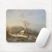 Skatenszene, 19. Jahrhundert Mousepad (Mit Mouse)
