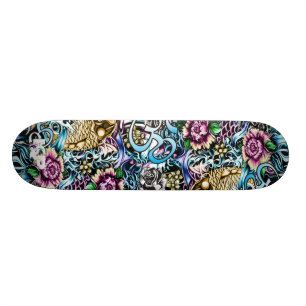 Skateplattform Kunst der japanischen Art des Ohms Skateboard