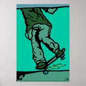 Skater2-aqua Poster (Vorne)