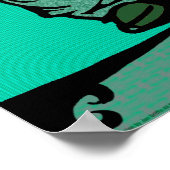 Skater2-aqua Poster (Ecke)