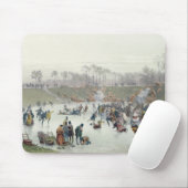 Skater auf dem See an Bois De Boulogne Mousepad (Mit Mouse)