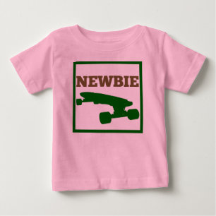 Skater-Baby - Neuer (Braun/Grün) Baby T-shirt