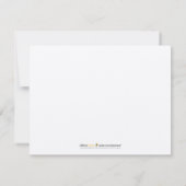 Skater Boy Customized Flat Mitteilungskarten (blau (Rückseite)