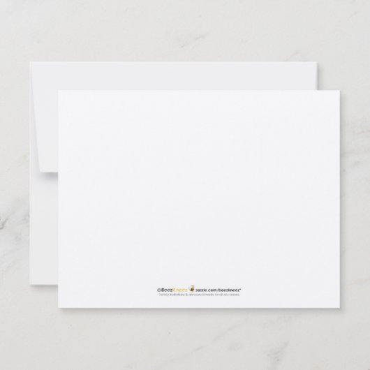 Skater Boy Customized Flat Mitteilungskarten (blau (Rückseite)