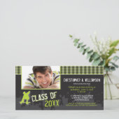 Skater Boy Moderne Abschluss Ankündigung (Limon) (Stehend Vorderseite)