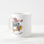 Skater Boy Skateboarding Kaffeetasse (Vorderseite Links)