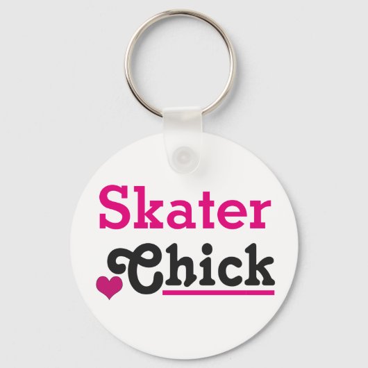 Skater Chick Schlüsselanhänger (Vorderseite)