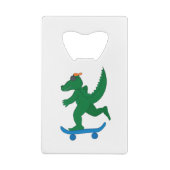 Skater Crocodile Geldbeutel Flaschenöffner (Rückseite)