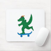 Skater Crocodile Mousepad (Mit Mouse)