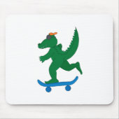 Skater Crocodile Mousepad (Vorne)