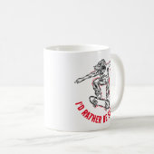 Skater, der mitten in der Luft fährt, statt Skaten Kaffeetasse (VorderseiteRechts)