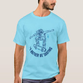 Skater, der mitten in der Luft fährt, statt Skaten T-Shirt (Vorderseite)