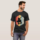 Skater, die Spaß haben Retro-Sonnenuntergang Skate T-Shirt (Vorne ganz)
