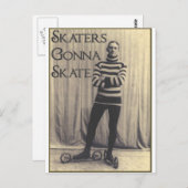Skater, die zu den Skaten… gehen Postkarte (Vorne/Hinten)
