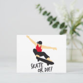 Skater E 3c Postkarte (Stehend Vorderseite)