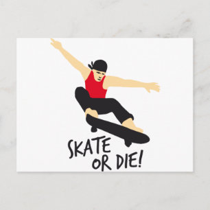 Skater E 3c Postkarte