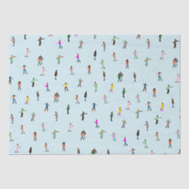 Skater Eiszeit Auf dem Skaten Bahnhofssee Seidenpapier