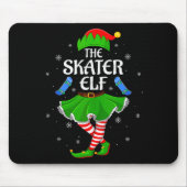 Skater Elf Christmas Family Girls Women Elf Squad  Mousepad (Vorne)