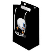 Skater Funny Ice Skaten Pun Dark BG Kleine Geschenktüte (Vorderseite Schrägansicht)