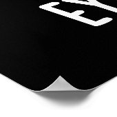 Skater Funny Ice Skaten Pun Dark BG Poster (Ecke)