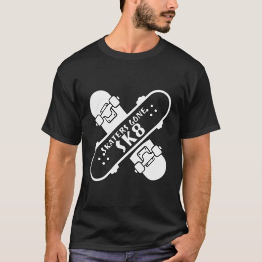 Skater gehen Skate für Skateboarder Skater oder la T-Shirt (Vorderseite)
