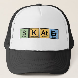 Skater gemacht von den Elementen Truckerkappe
