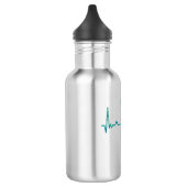 Skater-Geschenk Skateboard Edelstahlflasche (Links)