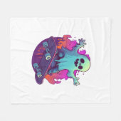 Skater-Ghoul Fleecedecke (Vorderseite (Horizontal))