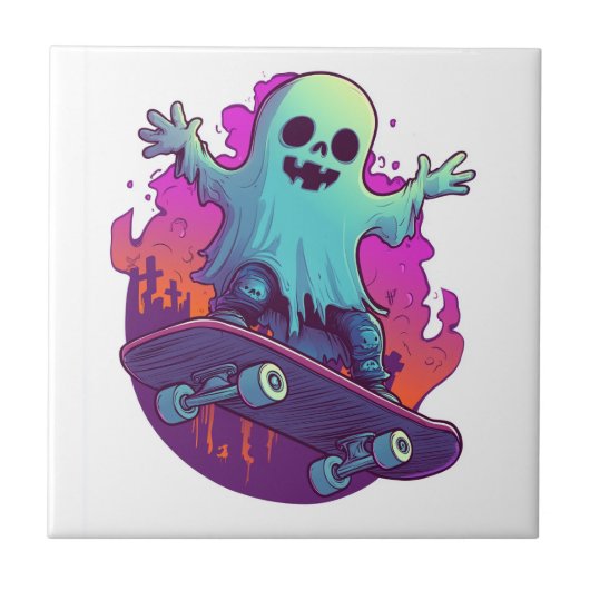 Skater Ghul Fliese (Vorderseite)