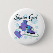 Skater Girl Button (Vorderseite)