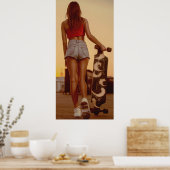 Skater Girl Doster Poster (Küche)