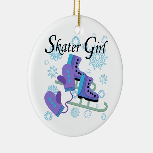 Skater Girl Keramikornament (Rechts)