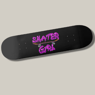 Skater Girl Lila Pink Skateboard