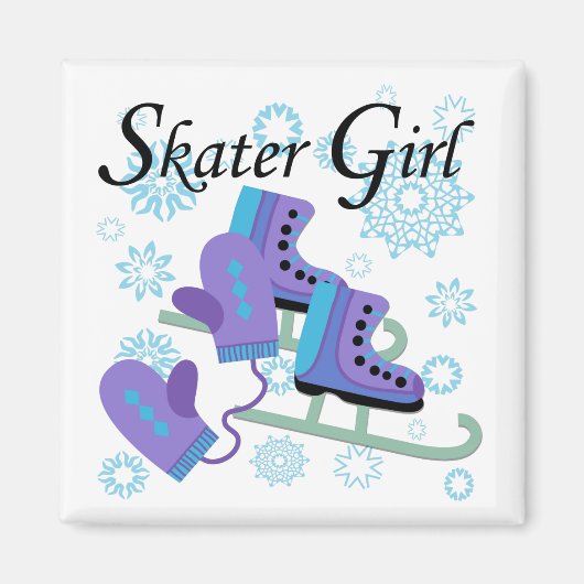 Skater Girl Magnet (Vorne)