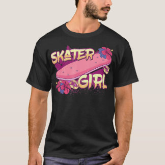 Skater Girl Skateboard Skateboard T-Shirt