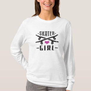 Skater Girl Skateboard Skaten Sk8 Skate Geschenk T-Shirt