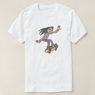 Skater Girl Skateboard Spaß Skateboard T-Shirt