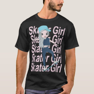 Skater Girl Skateboarder Skateboard Skateboard Ska T-Shirt