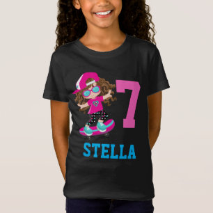 Skater Girl Skateboarding Geburtstagsparty Custom T-Shirt
