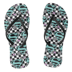 Skater Girl Supergirl Herz S Schild Badesandalen