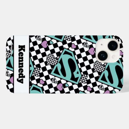 Skater Girl Supergirl Herz S Schild Case-Mate iPhone Hülle (Rückseite (Horizontal))