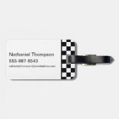 Skater Girl Supergirl Herz S Schild Gepäckanhänger (Rückseite horizontal)