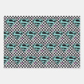 Skater Girl Supergirl Herz S Schild Geschenkpapier Set (Vorderseite 3)